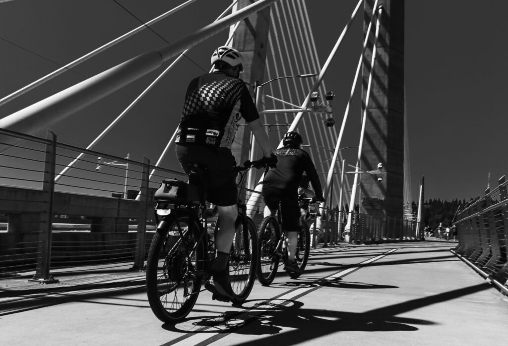cyclists in Portland Oregon